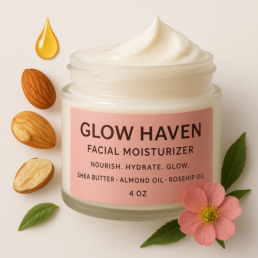 Glow Haven 4oz facial moisturizer