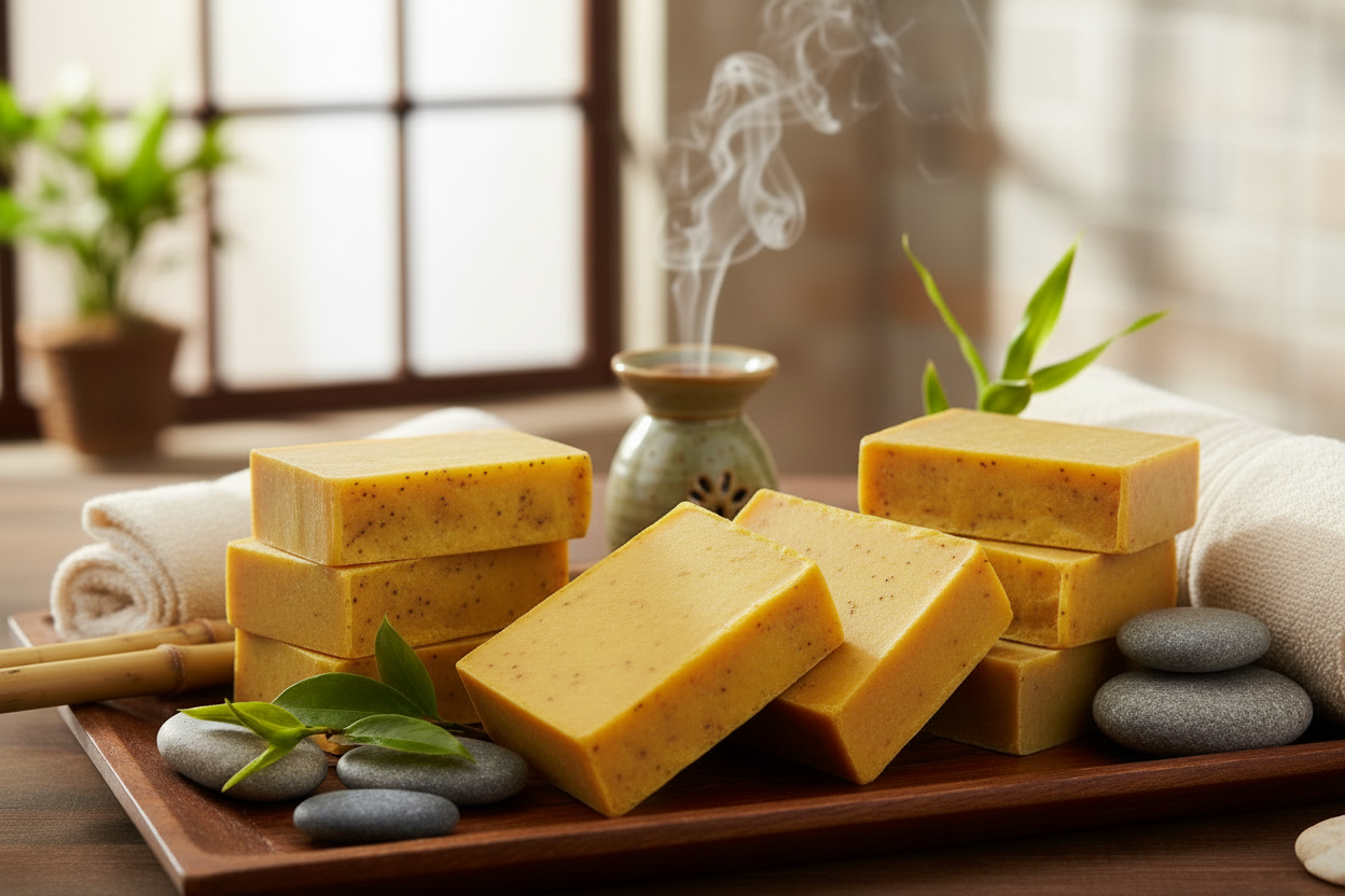 Goat Milk Glow Bar with Turmeric &Honey facial soap 4.0